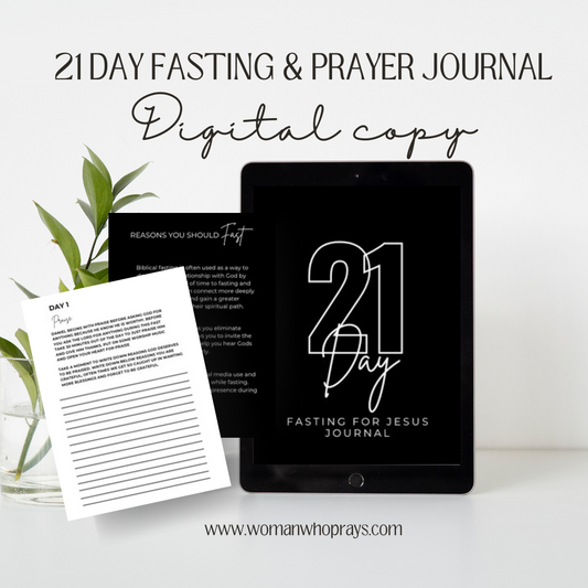 21 Day fasting and prayer journal (DIGITAL DOWNLOAD